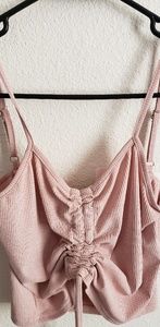 Blush cropped cami
